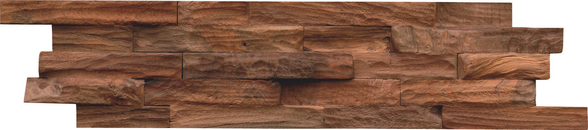 WANDVERKLEIDUNG - Braun, Basics, Holz (61/15/2cm)