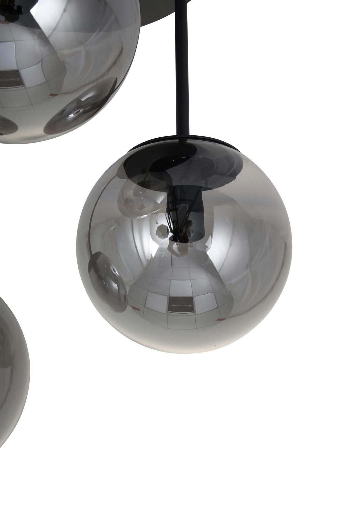 HÄNGELEUCHTE 42/59,5 cm    - Schwarz, Trend, Glas/Metall (42/59,5cm) - Novel