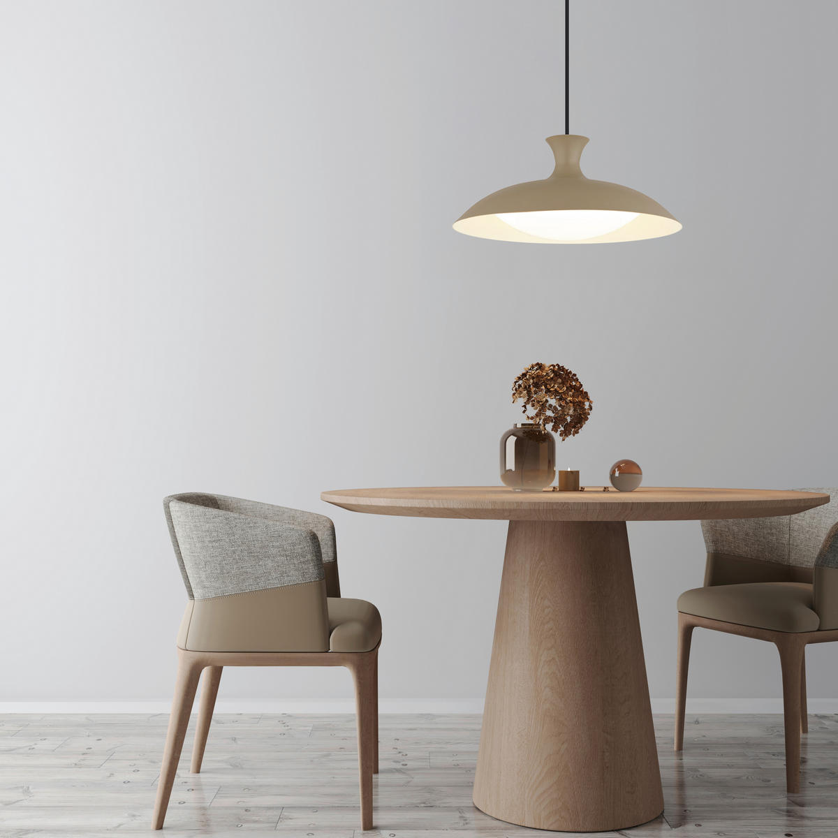 LED-HÄNGELEUCHTE 40/150 cm   - Sandfarben/Opal, Trend, Kunststoff/Metall (40/150cm) - Collet's Monde