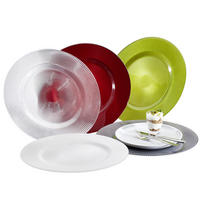PLATZTELLER  34 cm   - Hellgrau, KONVENTIONELL, Glas (34cm) - Novel