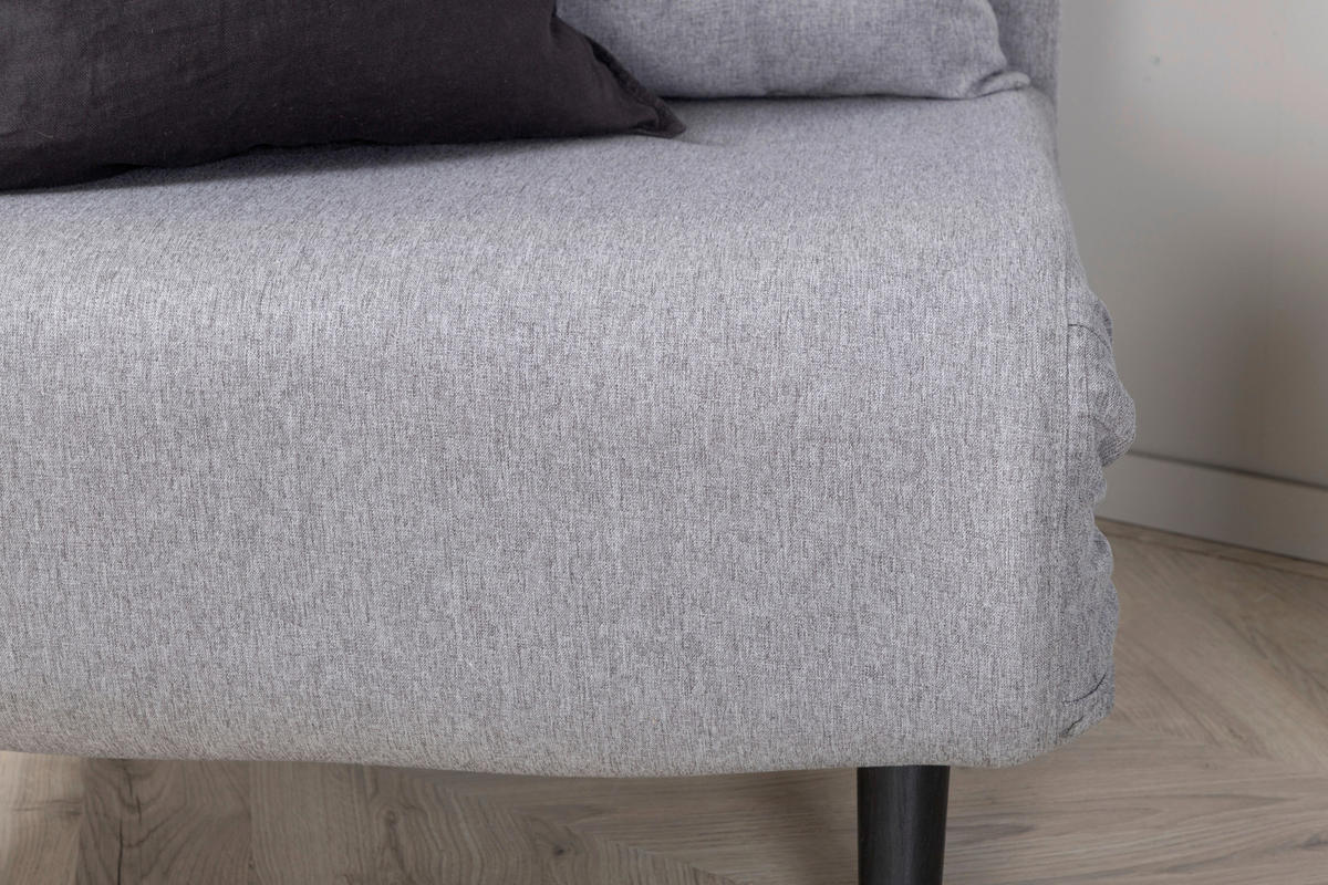 SCHLAFSESSEL in Textilgeflecht Grau, Schwarz  - Schwarz/Grau, Design, Textil/Metall (70/88/80cm) - Livetastic