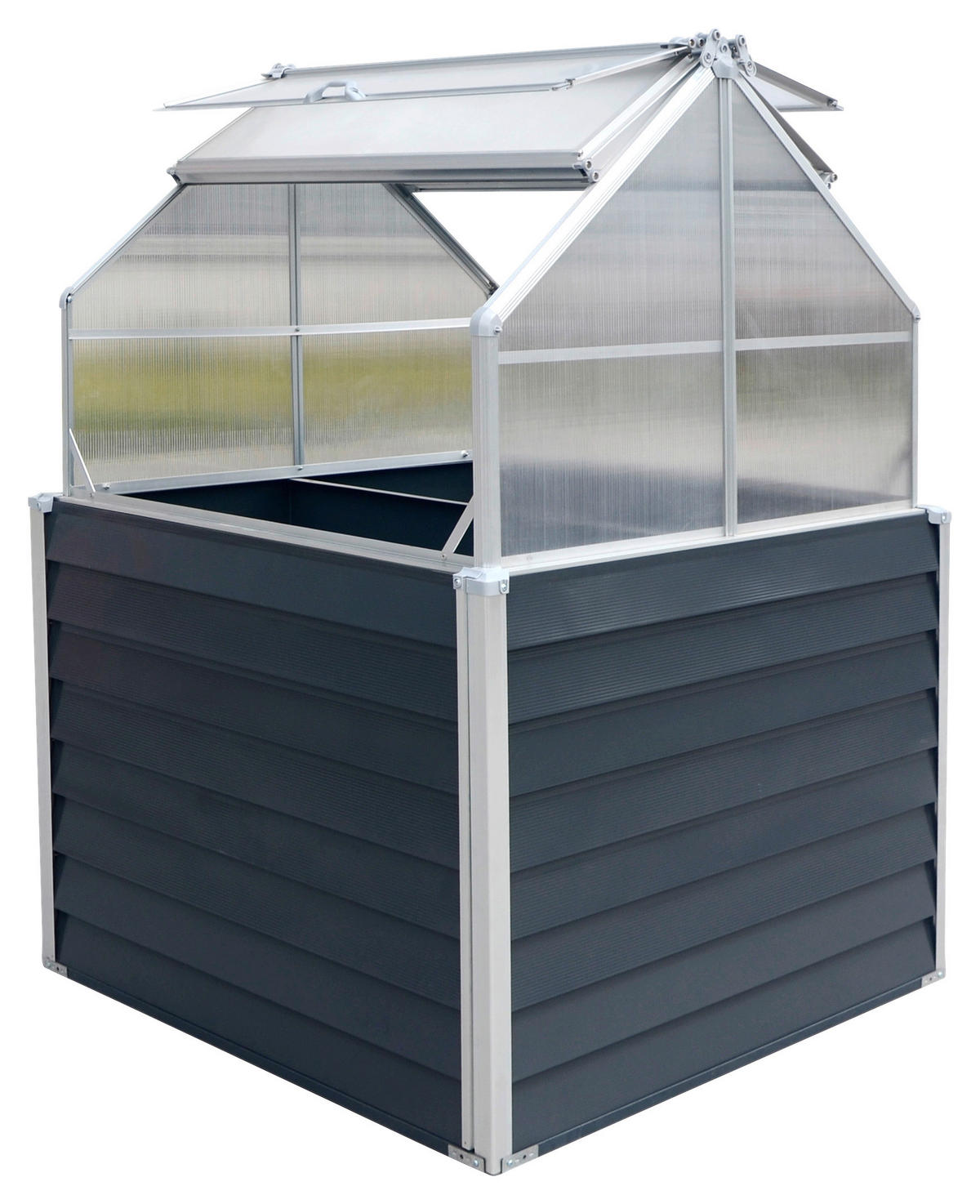 HOCHBEET 120/169/120 cm  - Anthrazit, Basics, Metall (120/169/120cm)