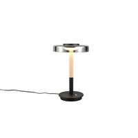 LED-TISCHLEUCHTE Celeste 22/35 cm  - Schwarz/Grau, Design, Glas/Metall (22/35cm) - Trio Leuchten