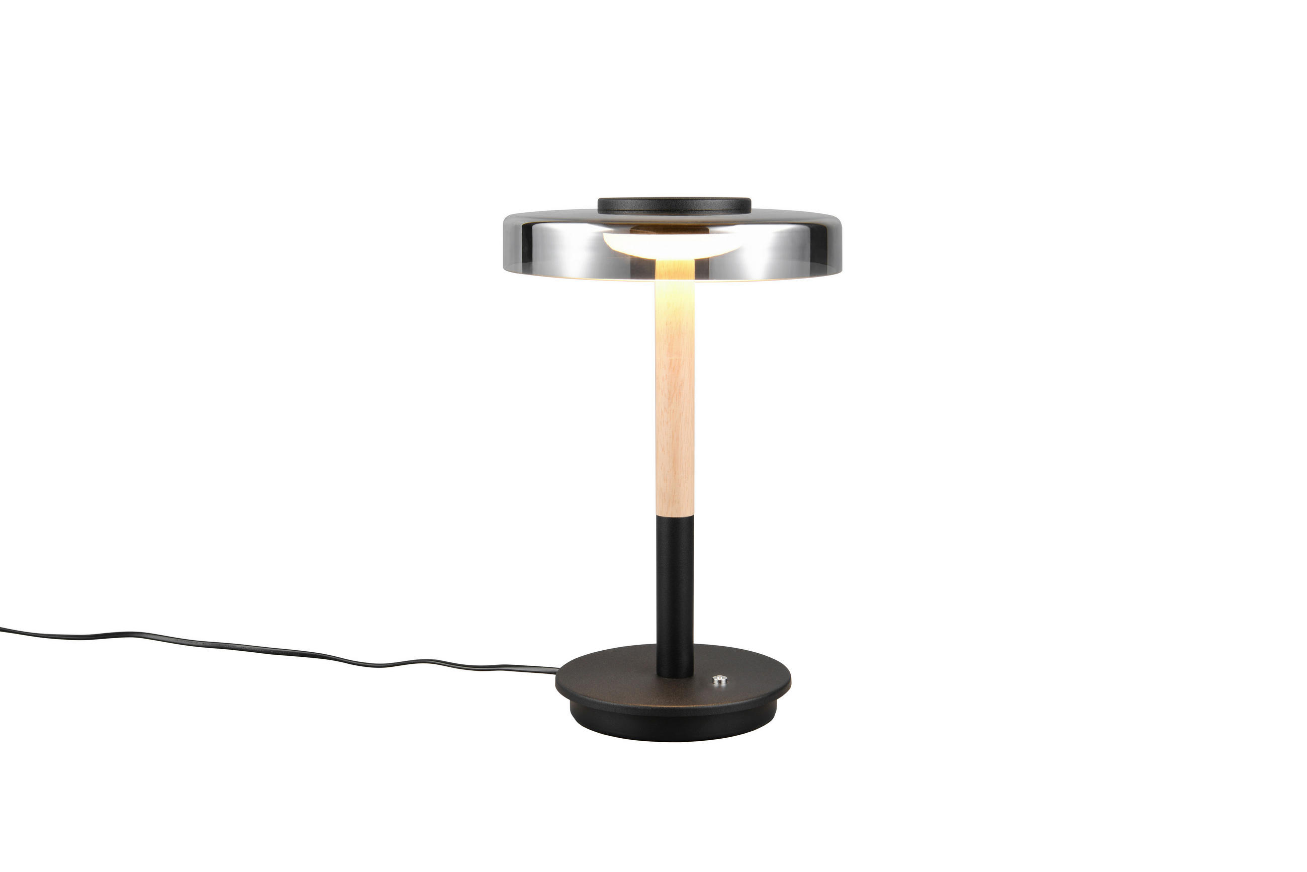 Trio Leuchten Led-Tischleuchte Celeste Grau, Schwarz 35 cm