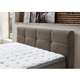 BOXSPRINGBETT 160/200 cm  in Taupe  - Taupe/Schwarz, KONVENTIONELL, Kunststoff/Textil (160/200cm) - Carryhome