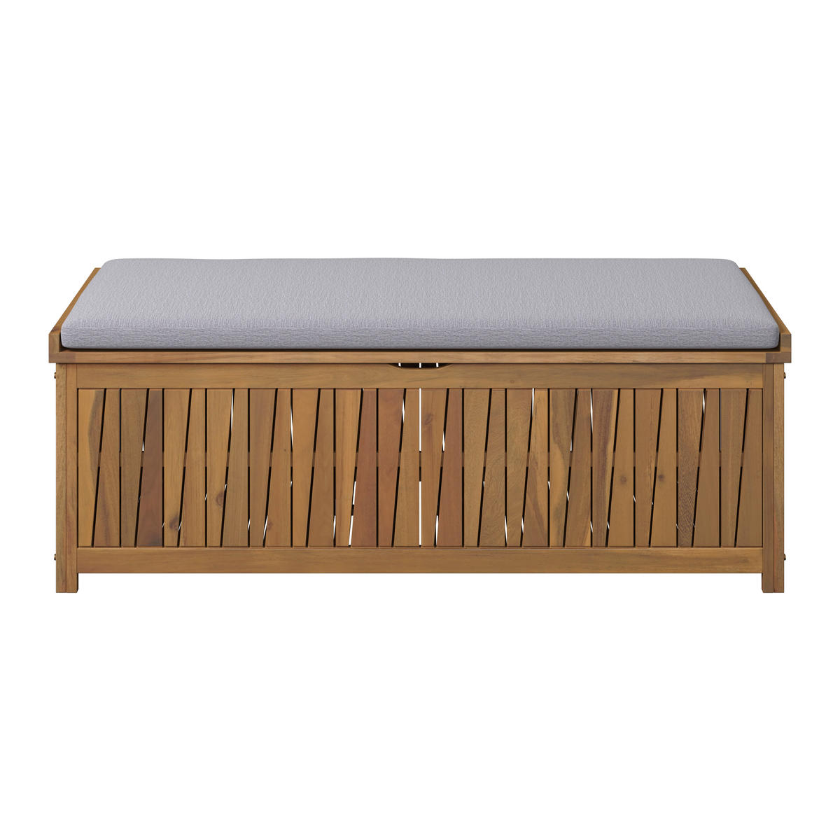 KISSENBOX 140/60/50 cm  - Grau/Akaziefarben, MODERN, Holz/Textil (140/60/50cm) - Ambia Garden