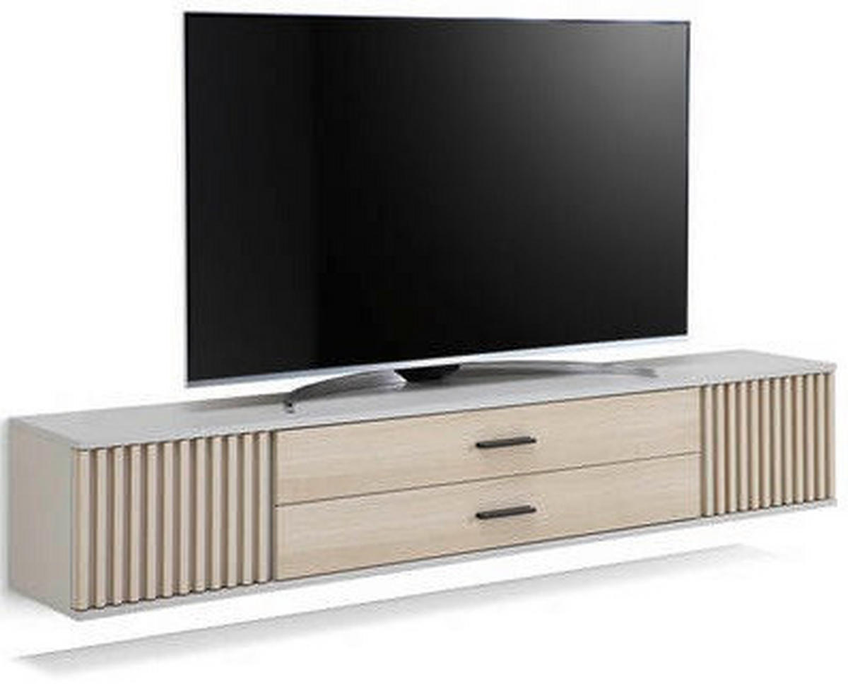 LOWBOARD  in 180/30/30 cm  - Kaschmir/Eichefarben, Design, Holzwerkstoff/Kunststoff (180/30/30cm) - Boxxx