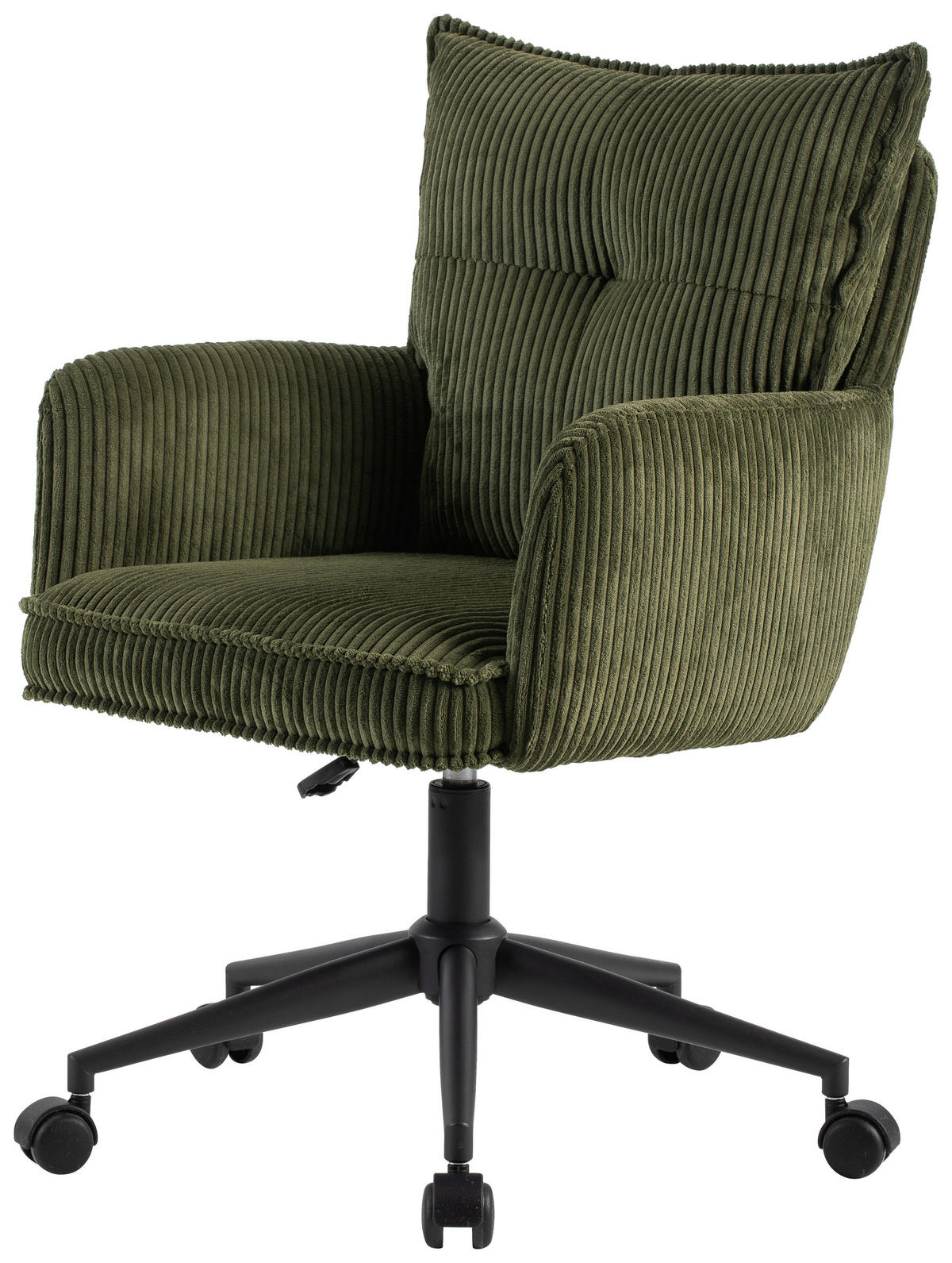 OTOČNÁ ŽIDLE, tkaná látka, zelená, černá - černá/zelená, Design, kov/textil (58/84,5/92/64cm) - Carryhome