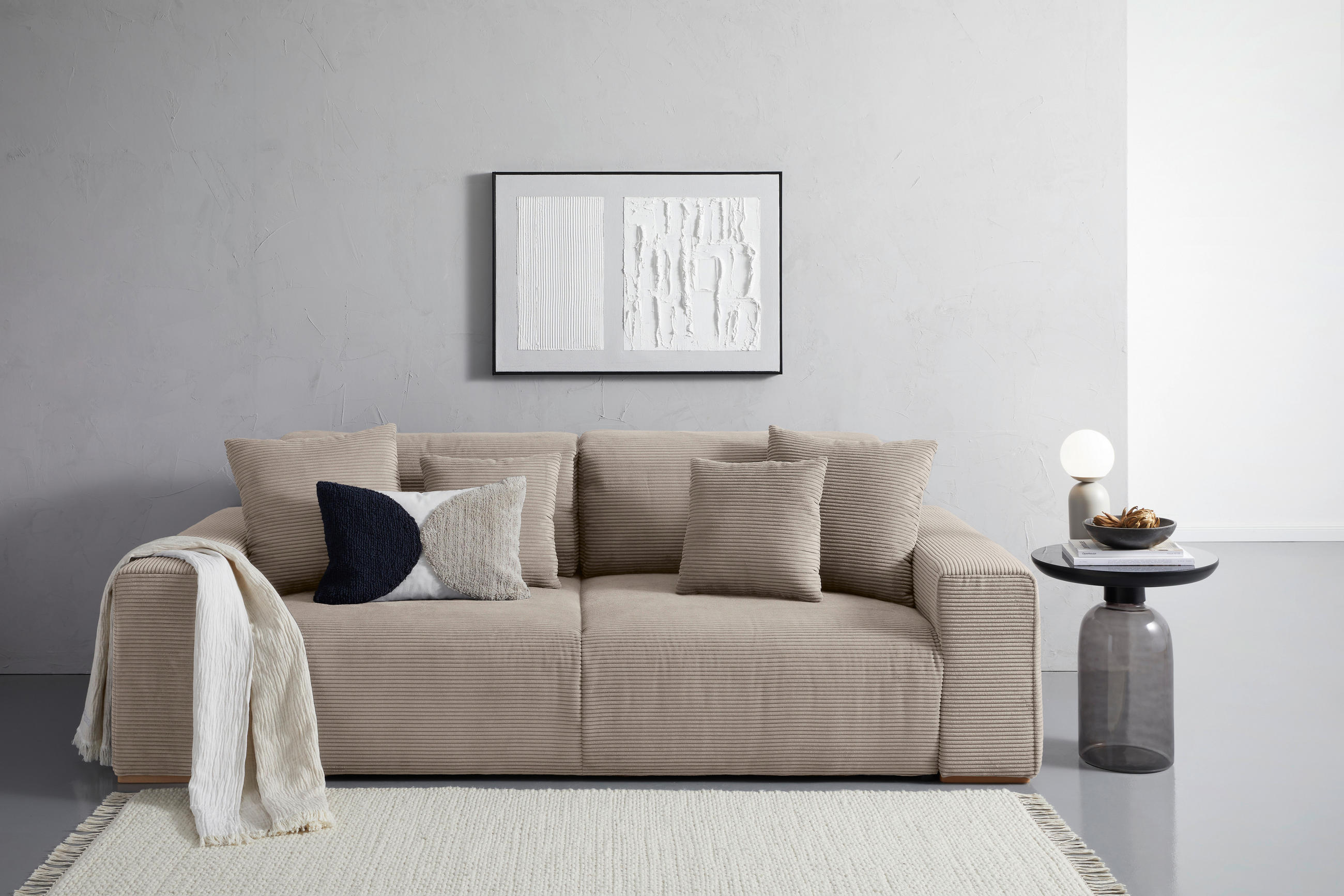ZIERKISSENSET  42/53/42/53 cm   - Taupe, Konventionell, Textil (42/53/42/53cm) - Livetastic