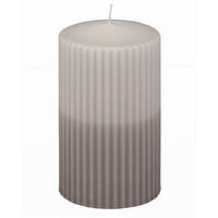 KERZE - Taupe, Basics, Paraffin (6,8/12,0cm) - Steinhart