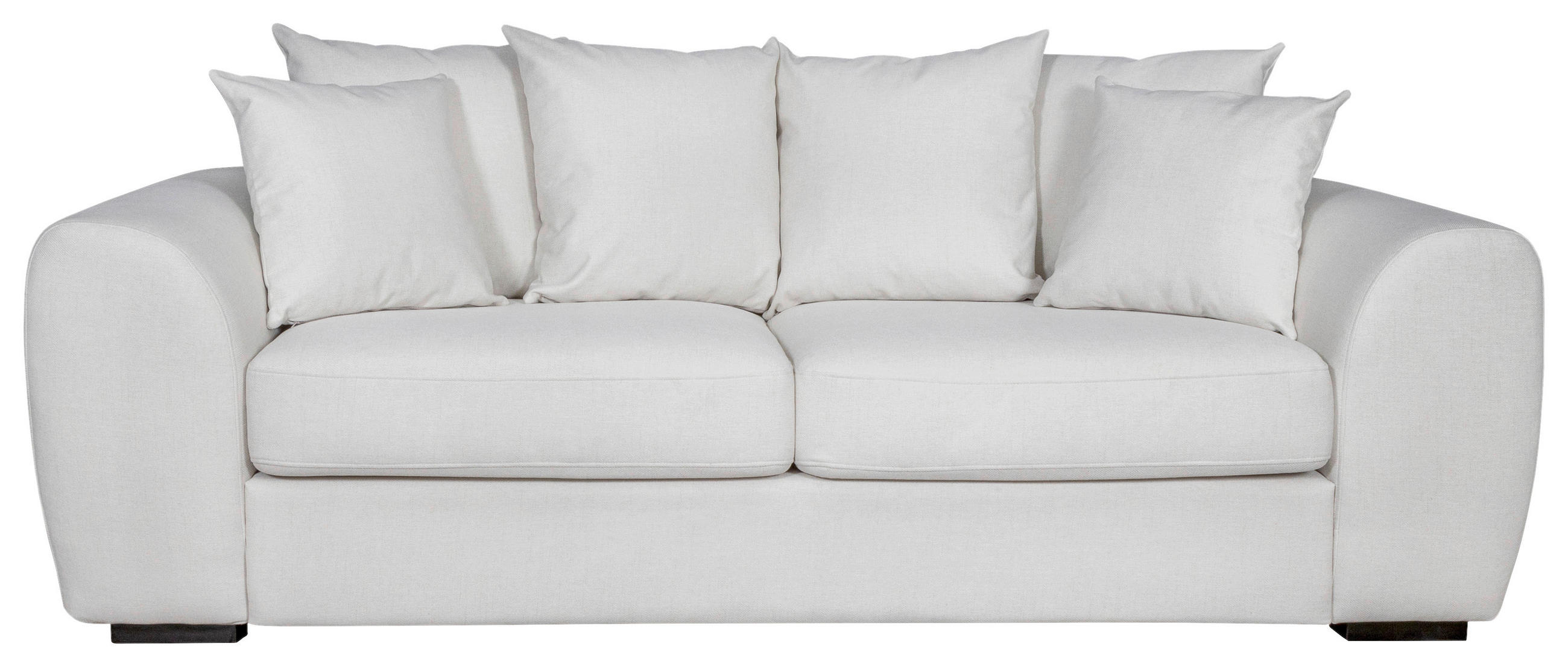 3-SITS SOFFA i ljusgrå  - ljusgrå/svart, Klassisk, trä/textil (232/85/100cm) - Carryhome