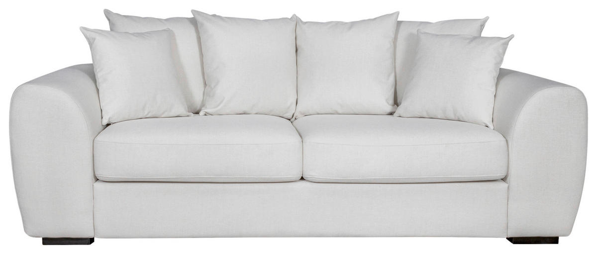 3-SITS SOFFA i ljusgrå  - ljusgrå/svart, Klassisk, trä/textil (232/85/100cm) - Carryhome