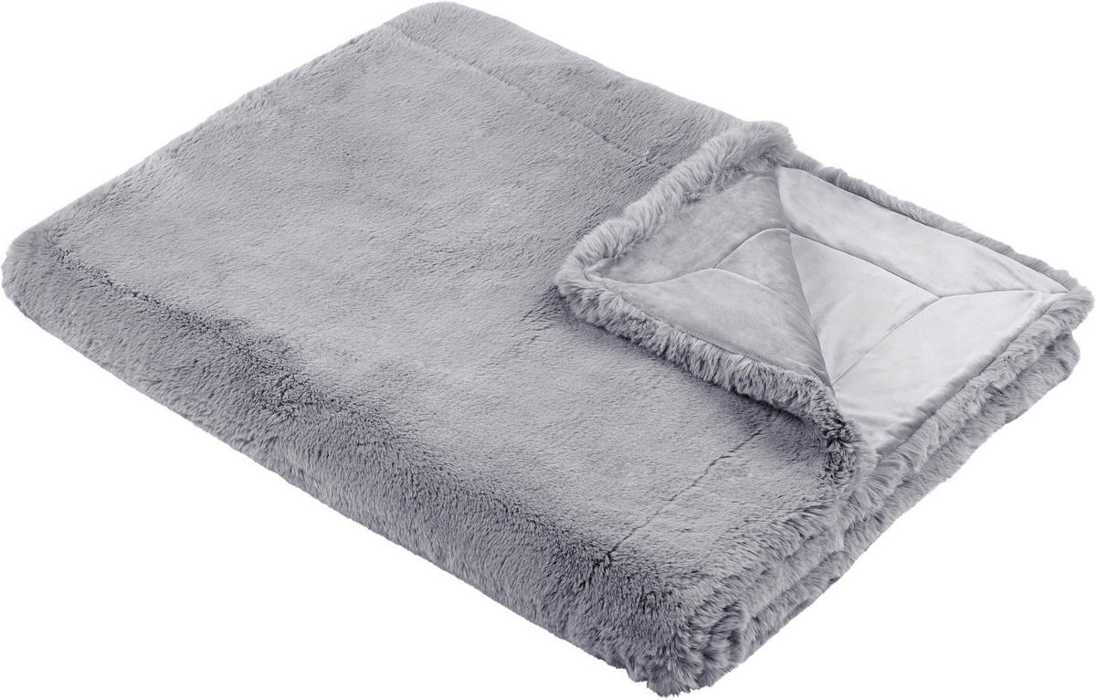 FELLDECKE 150/200 cm  - Anthrazit, Basics, Textil (150/200cm) - Dieter Knoll