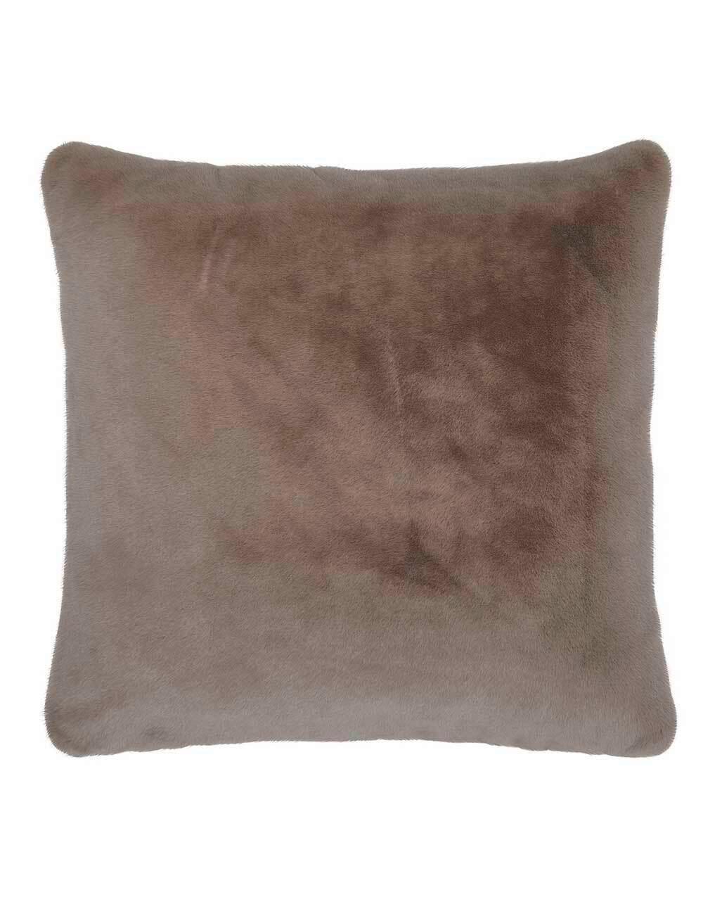 DEKORAČNÍ POLŠTÁŘ 50/50 cm - šedohnědá, Basics, textil (50/50cm) - Essenza