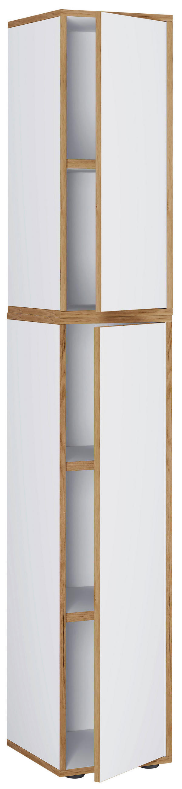 AKTENSCHRANK 30/183/33 cm  - Honigeiche/Weiß, Design, Holzwerkstoff (30/183/33cm) - MID.YOU