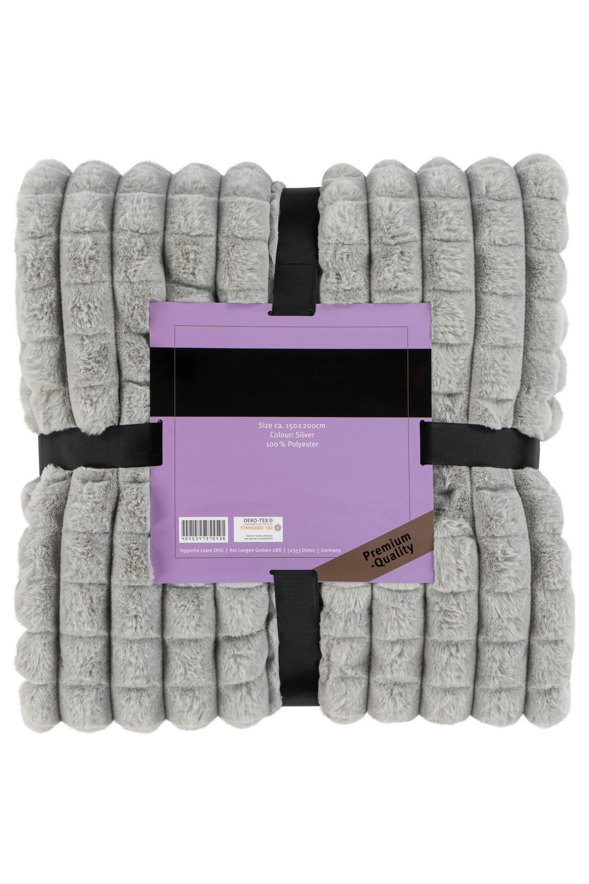 WOHNDECKE 150/200 cm  - Silberfarben, Basics, Textil (150/200cm) - Kayoom