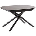 ESSTISCH in Metall, Glas, Keramik 130-190/100/77 cm  - Anthrazit/Schwarz, Design, Glas/Keramik (130-190/100/77cm) - Novel