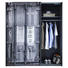 SCHWEBETÜRENSCHRANK in Grau, Schwarz - Anthrazit/Schwarz, Design, Holzwerkstoff/Metall (215/210/60cm) - Stylife SCHWEBETÜRENSCHRANK in Grau, Schwarz - Anthrazit/Schwarz, Design, Holzwerkstoff/Metall (215/210/60cm) - Stylife