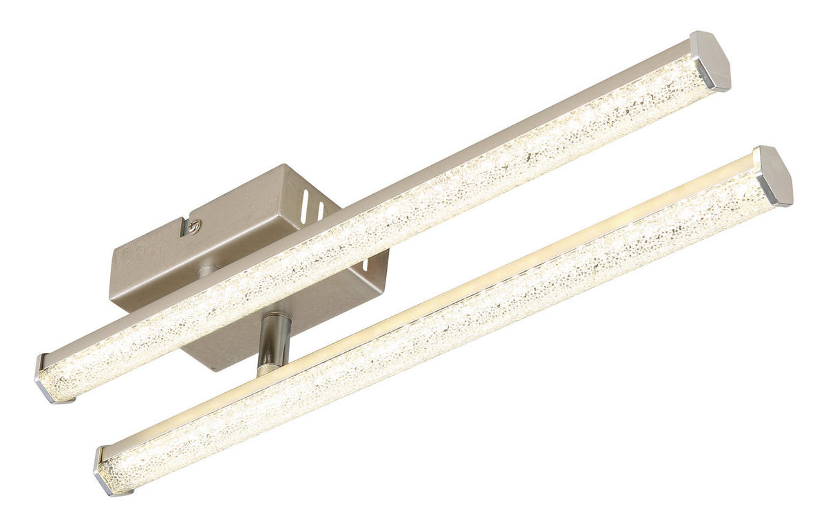 LED-DECKENLEUCHTE    50/7/8,4 cm  - Klar/Chromfarben, Design, Kunststoff (50/7/8,4cm) - Globo