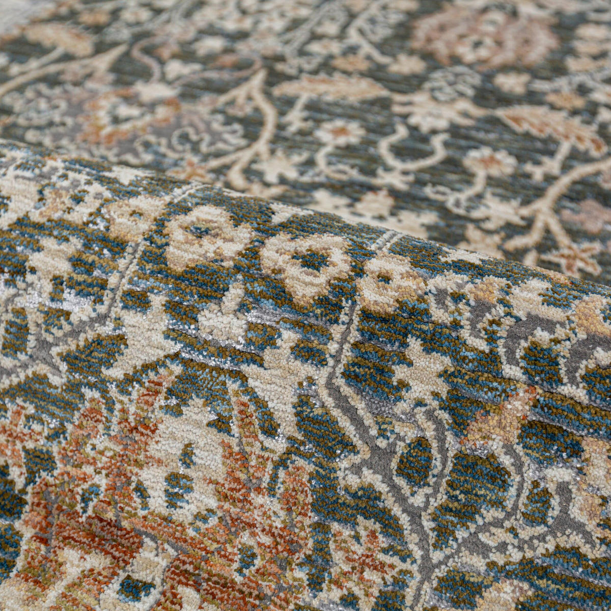 VINTAGE-TEPPICH 200/300 cm Amelina Waldgrün  - Waldgrün, Basics, Kunststoff/Textil (200/300cm) - Flair Rugs