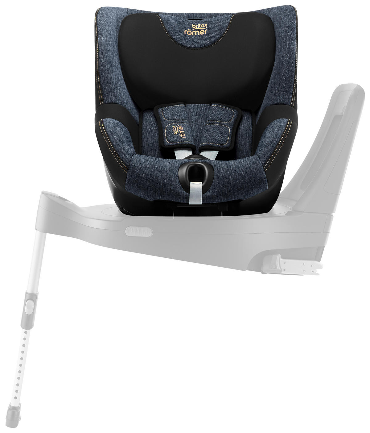 REBOARDER-KINDERSITZ DUALFIX 5Z  - Blau/Schwarz, Basics, Textil (44/48/74cm) - Britax Römer