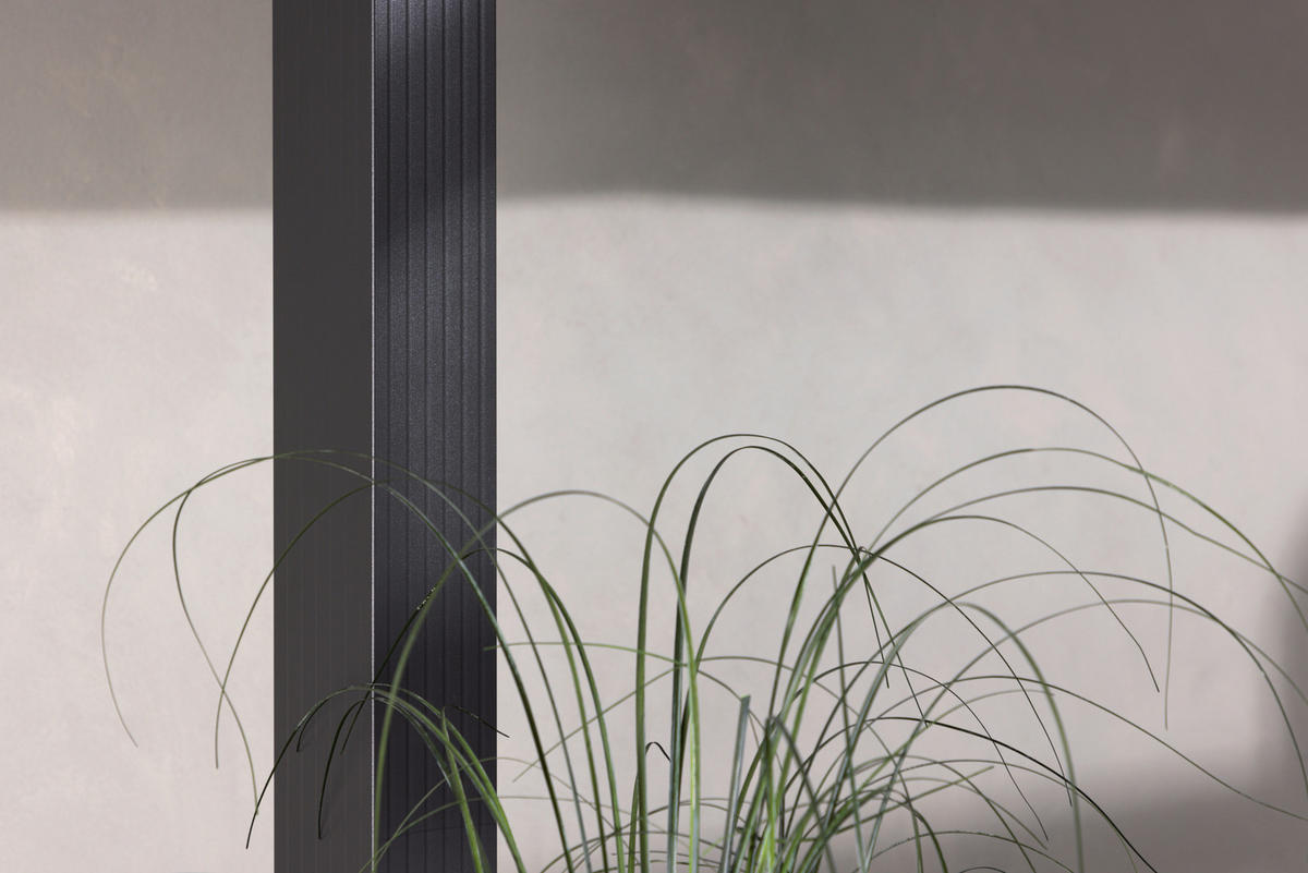 PERGOLA - mörkgrå, Klassisk, metall/textil (295/248/295cm) - Gardenson