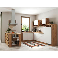 MODULKÖK 310-150 cm   i vit  - vit/skogsek, Design, metall/trämaterial (310-150cm) - Respekta