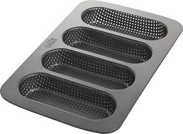 MINI-BAGUETTEBLECH  - Anthrazit, KONVENTIONELL, Metall (34,7/3,08/21,5cm) - Birkmann