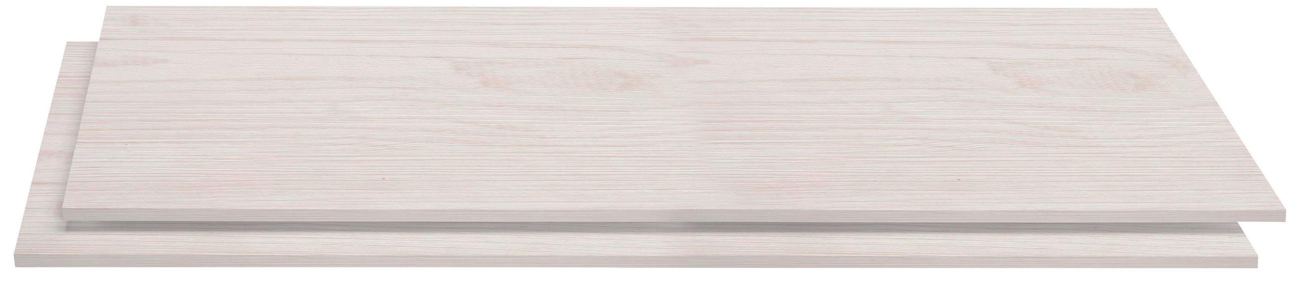EINLEGEBODENSET 105/2,2/55 cm 2-teilig Weiß  - Weiß, Basics, Holzwerkstoff (105/2,2/55cm) - SetOne by Musterring