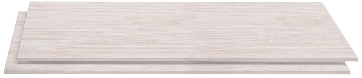 EINLEGEBODENSET 105/2,2/55 cm 2-teilig Weiß  - Weiß, Basics, Holzwerkstoff (105/2,2/55cm) - SetOne by Musterring