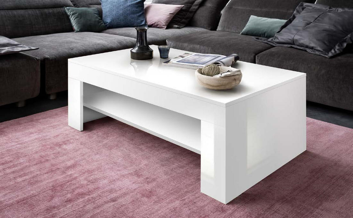 KLUB STOČIĆ 100/43/53,2 cm  bela  - bela, Moderno, pločasti materijal (100/43/53,2cm) - Carryhome