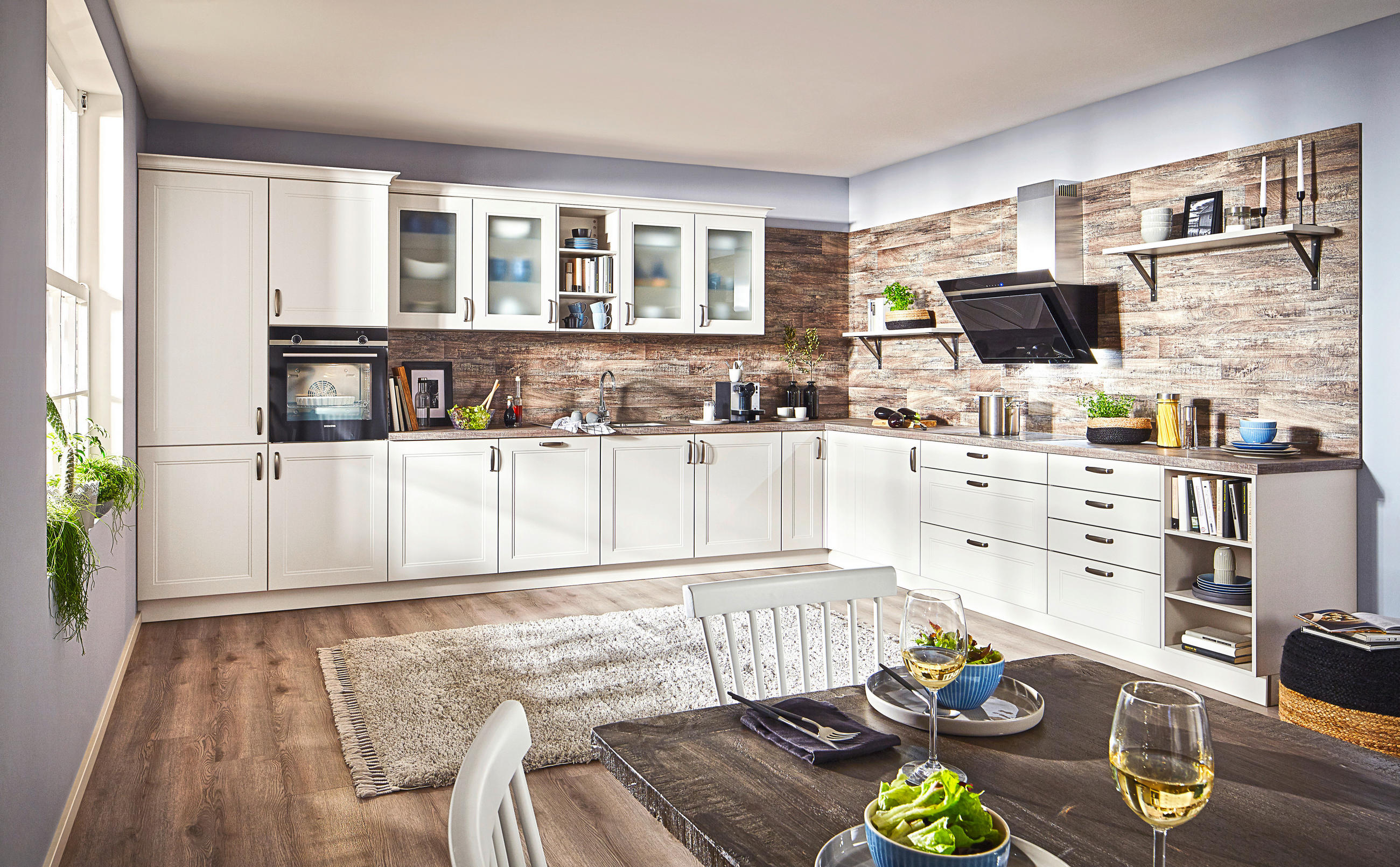 EINBAUKÜCHE DK610  - Braun/Sahara, LIFESTYLE, Holzwerkstoff - Dieter Knoll