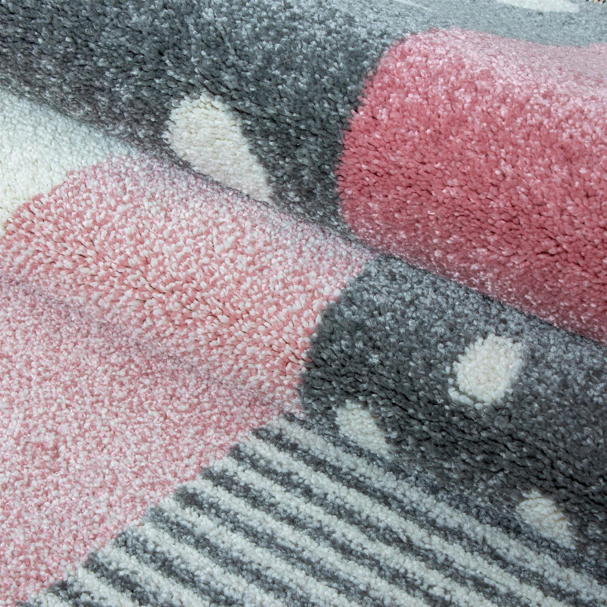 KINDERTEPPICH 80/150 cm Kids  - Pink/Weiß, Trend, Textil (80/150cm)