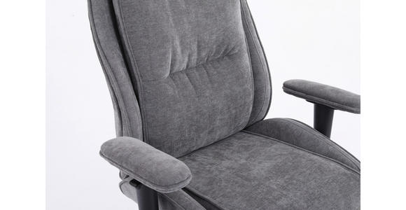 DREHSTUHL Chenille Grau - Schwarz/Grau, Design, Kunststoff/Textil (76/116-124/64.5cm) - Novel