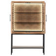 HIGHBOARD  in 100/160/43 cm  - Schwarz/Braun, LIFESTYLE, Glas/Holz (100/160/43cm) - Landscape