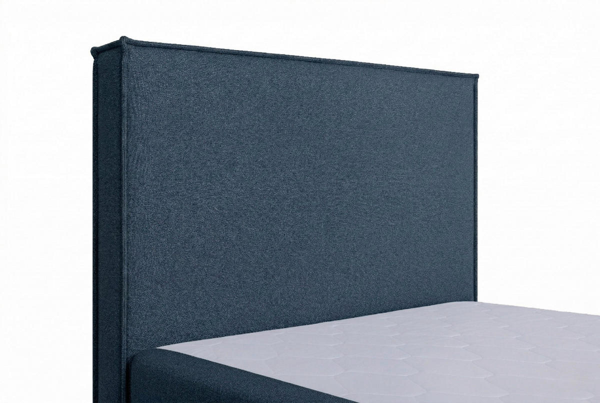 BOXBETT 100/200 cm  in Dunkelblau  - Schwarz/Dunkelblau, MODERN, Holzwerkstoff/Kunststoff (100/200cm) - MID.YOU