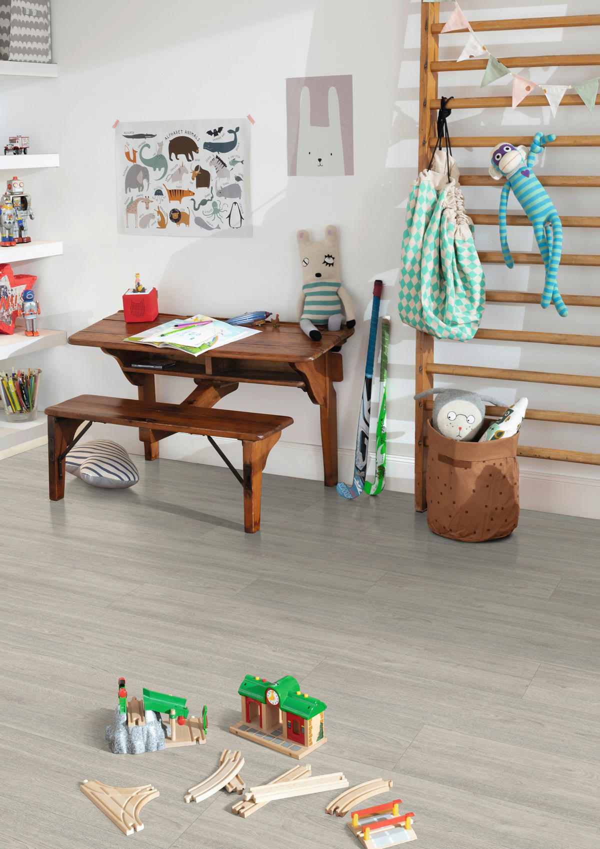 LAMINATBODEN Charlotte Eiche EGGER Nature Sense  per  m² - Eichefarben/Hellgrau, KONVENTIONELL, Holzwerkstoff (129.2/19.3/0.7cm) - Egger Holzwerkstoffe