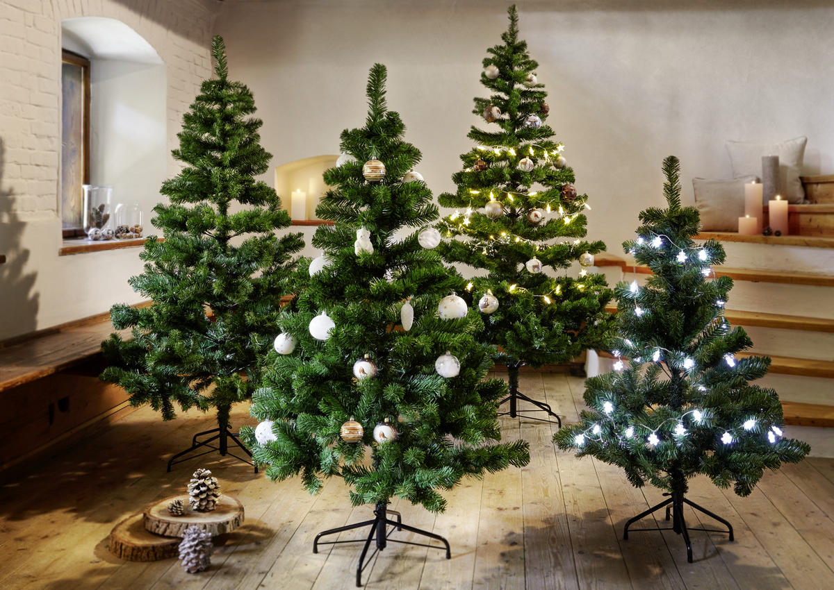 WEIHNACHTSBAUM 210 cm  - Grün, Lifestyle, Kunststoff/Metall (210cm) - X-Mas