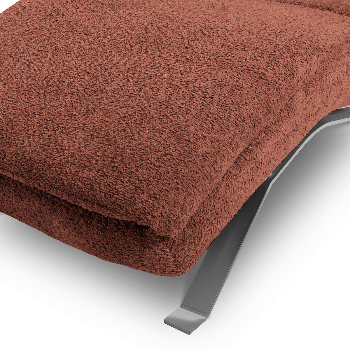 RELAXLIEGE Bouclé Beere  - Beere/Silberfarben, Design, Textil/Metall (65/95/171cm) - Celina Home