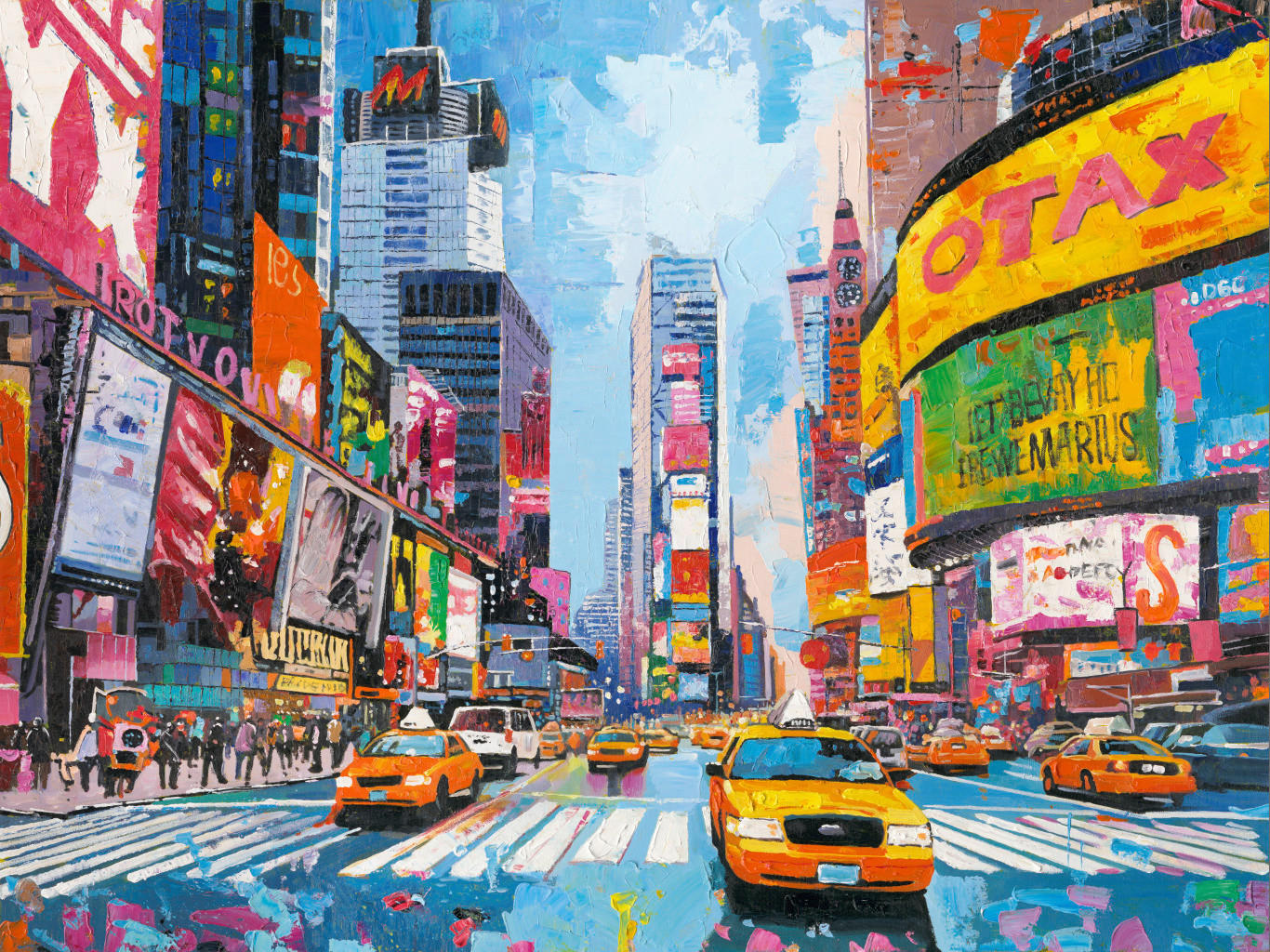Monee Bild Mehrfarbig 120x90 cm