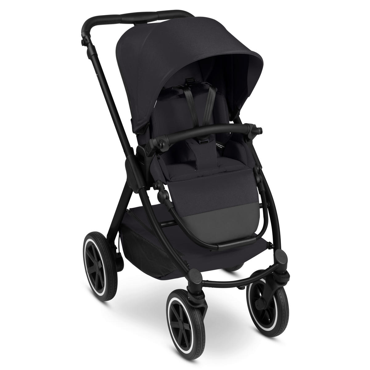 KINDERWAGEN  Samba 2  Coal  - Schwarz, Basics, Textil/Metall (60/108/88cm) - ABC Design