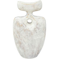 SKULPTUR - Weiß, Basics, Kunststoff (21/37,5/9cm) - Ambia Home