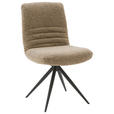 STUHL - Rostfarben/Cognac, Design, Textil/Metall (50/93/69cm) - Dieter Knoll