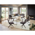 ECKBANK 183/243 cm  in Schwarz, Eichefarben, Dunkelbraun  - Eichefarben/Dunkelbraun, Design, Holz/Textil (183/243cm) - Voleo