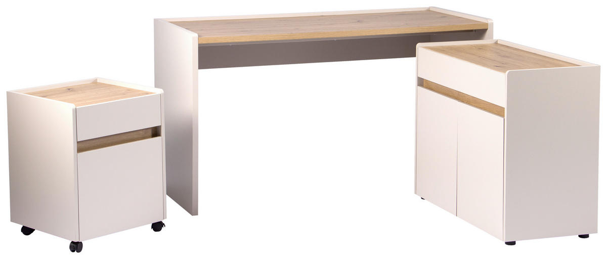 ROLLCONTAINER 43/57/43 cm  - Kaschmir/Eiche Artisan, MODERN, Holzwerkstoff/Kunststoff (43/57/43cm) - MID.YOU