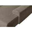 WOHNLANDSCHAFT  in Cord Taupe  - Taupe/Schwarz, KONVENTIONELL, Textil/Metall (191/351/191cm) - Carryhome