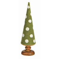 DEKOBAUM  - Grün, Basics, Holz (11/40/11cm) - X-Mas