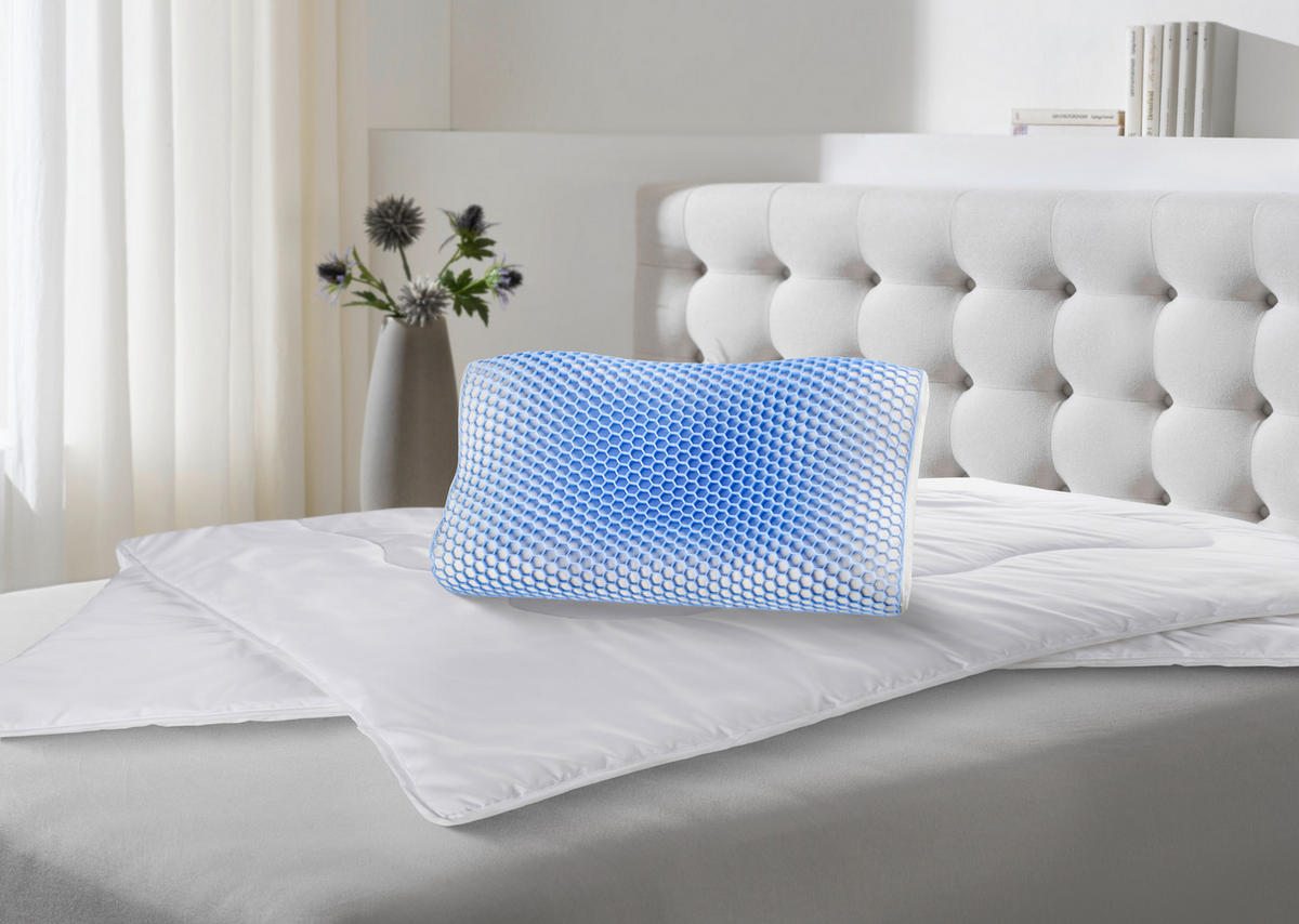 NYAKTÁMASZ PÁRNA  - fehér, Basics, textil (35/60/11/13cm) - Sleeptex