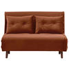 SCHLAFSOFA in Textil Orange  - Birkefarben/Orange, Design, Holz/Textil (122/81/88cm) - Livetastic