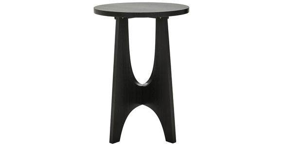 BEISTELLTISCH 40/40/55 cm Schwarz rund - Schwarz, Trend, Holzwerkstoff (40/40/55cm) - Xora